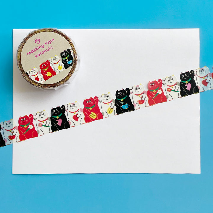 Playful Cat Die-Cut Washi Tape