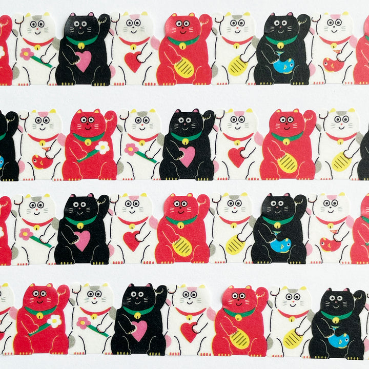 Playful Cat Die-Cut Washi Tape