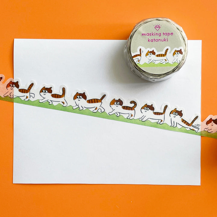 Playful Cat Die-Cut Washi Tape