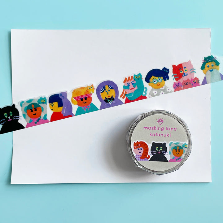 Playful Cat Die-Cut Washi Tape