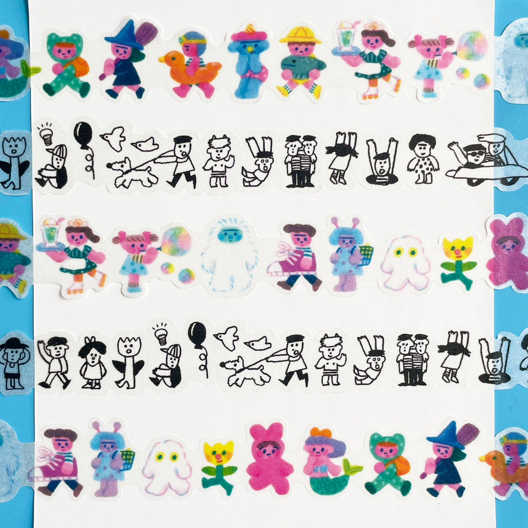Chibi Border Die-Cut Washi Tape