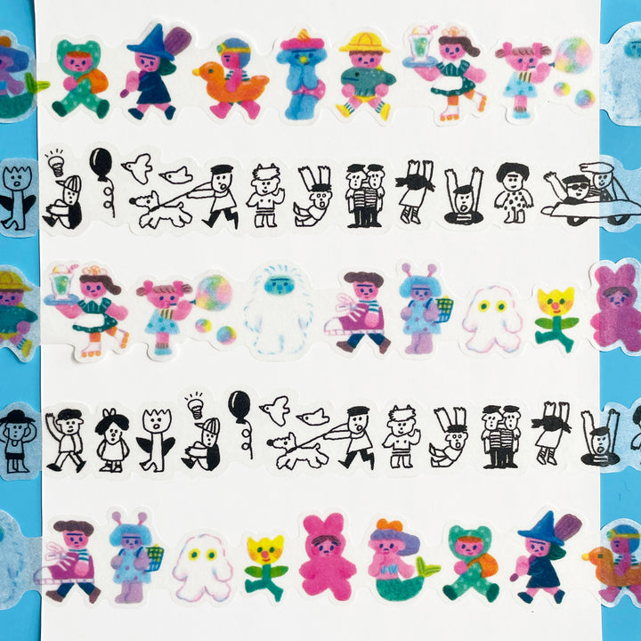 Chibi Border Die-Cut Washi Tape