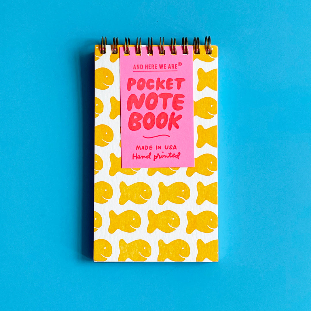 Goldfish Cracker Letterpress Spiral Notebook
