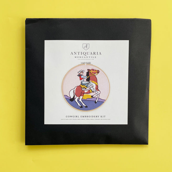Cowgirl Embroidery Kit