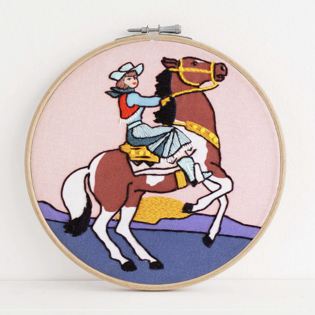 Cowgirl Embroidery Kit