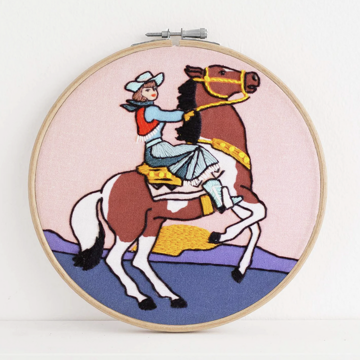 Cowgirl Embroidery Kit