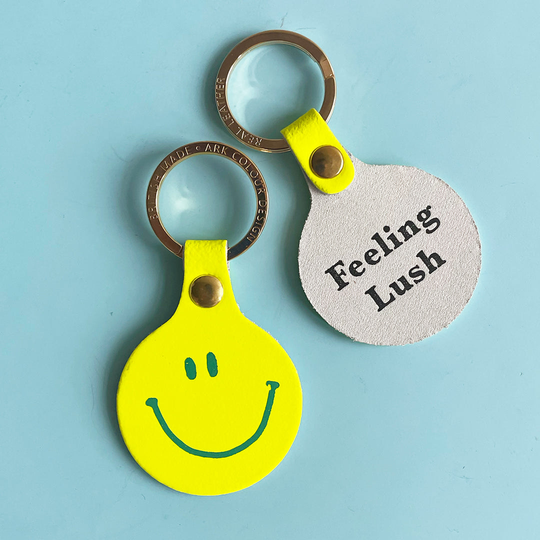 Happy Face Key Ring