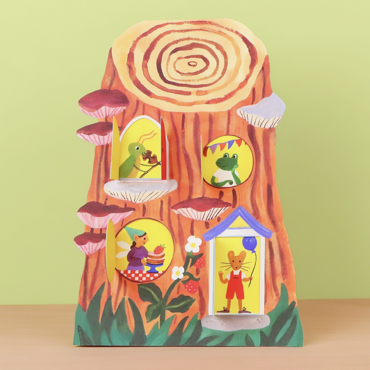 Little Log House Lift-the-Flap Greeting Card