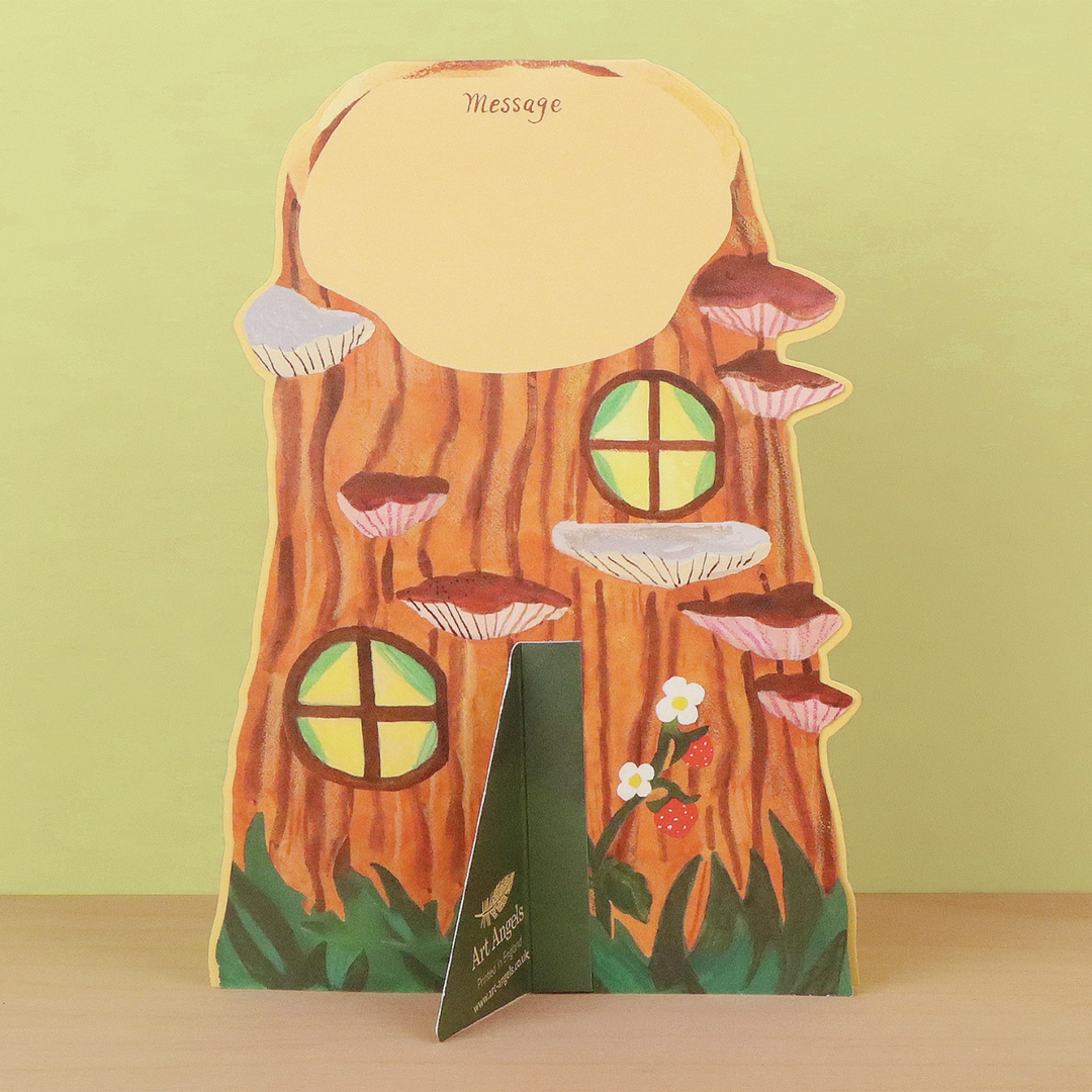 Little Log House Lift-the-Flap Greeting Card