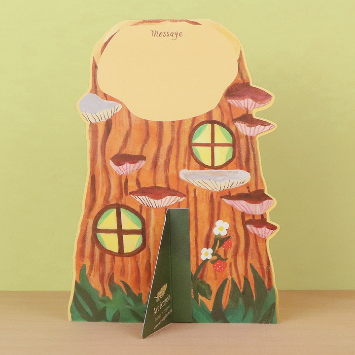 Little Log House Lift-the-Flap Greeting Card