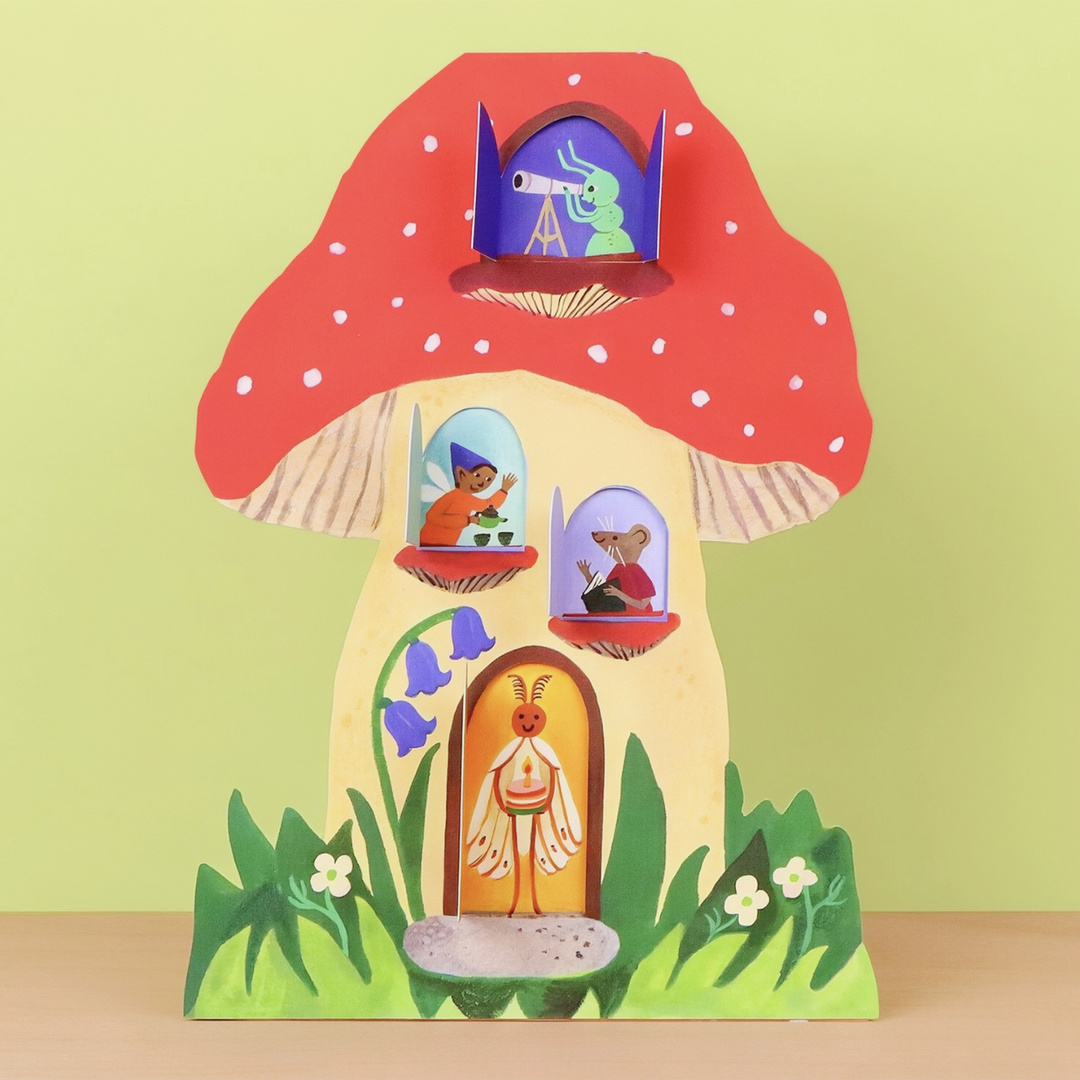 Toadstool Cottage Lift-the-Flap Greeting Card
