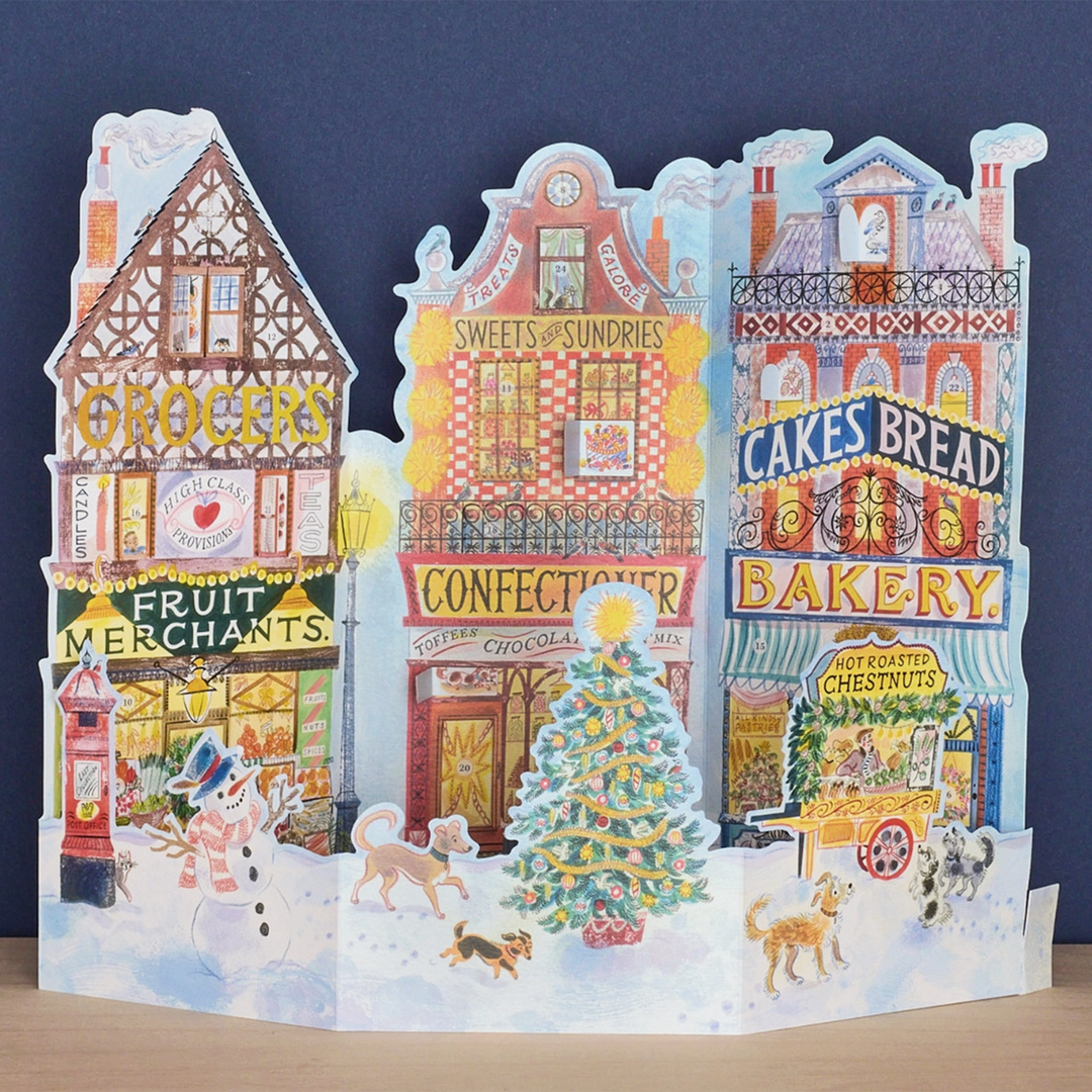 High Street 3D Advent Calendar Diorama