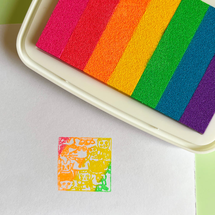 Neon Rainbow Stamp Pad
