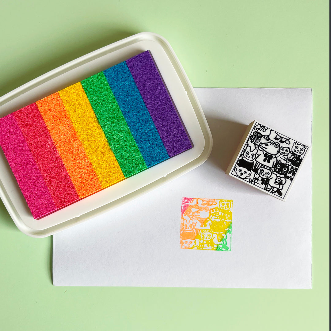 Neon Rainbow Stamp Pad