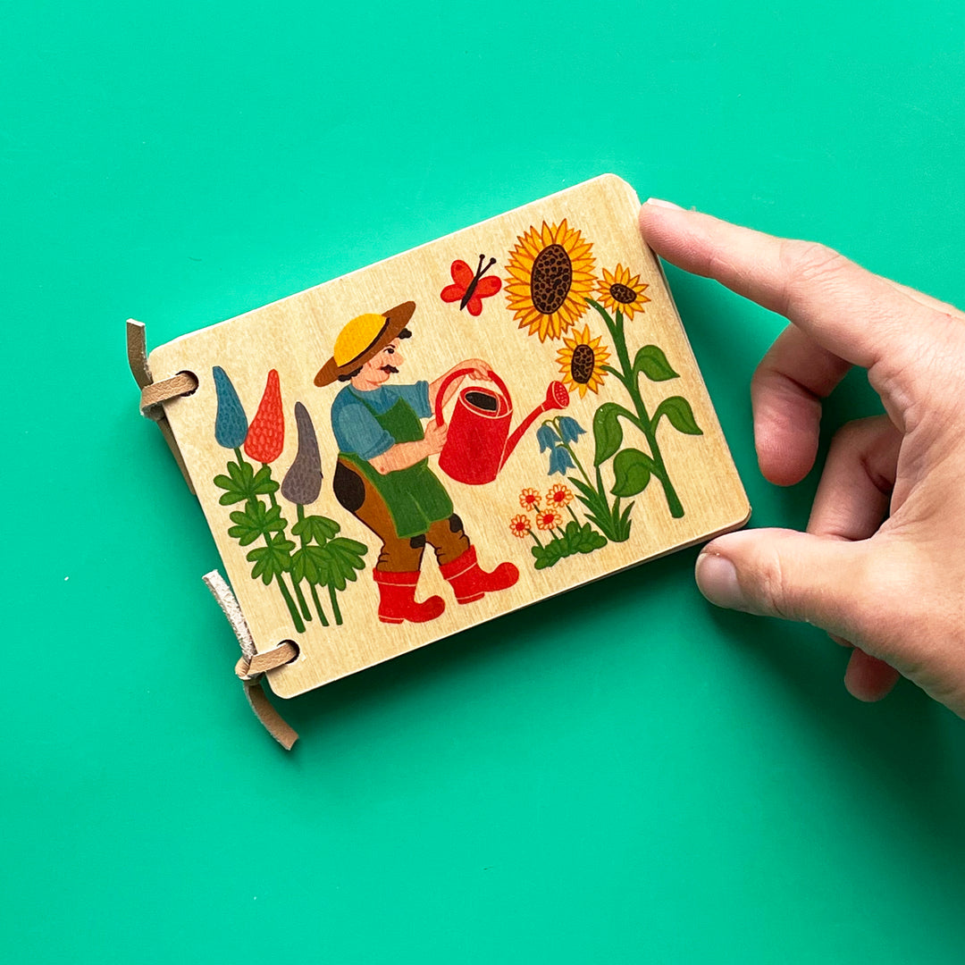 On the Farm Wooden Book