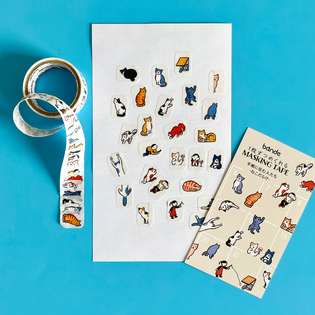 Little Cats Washi Sticker Roll