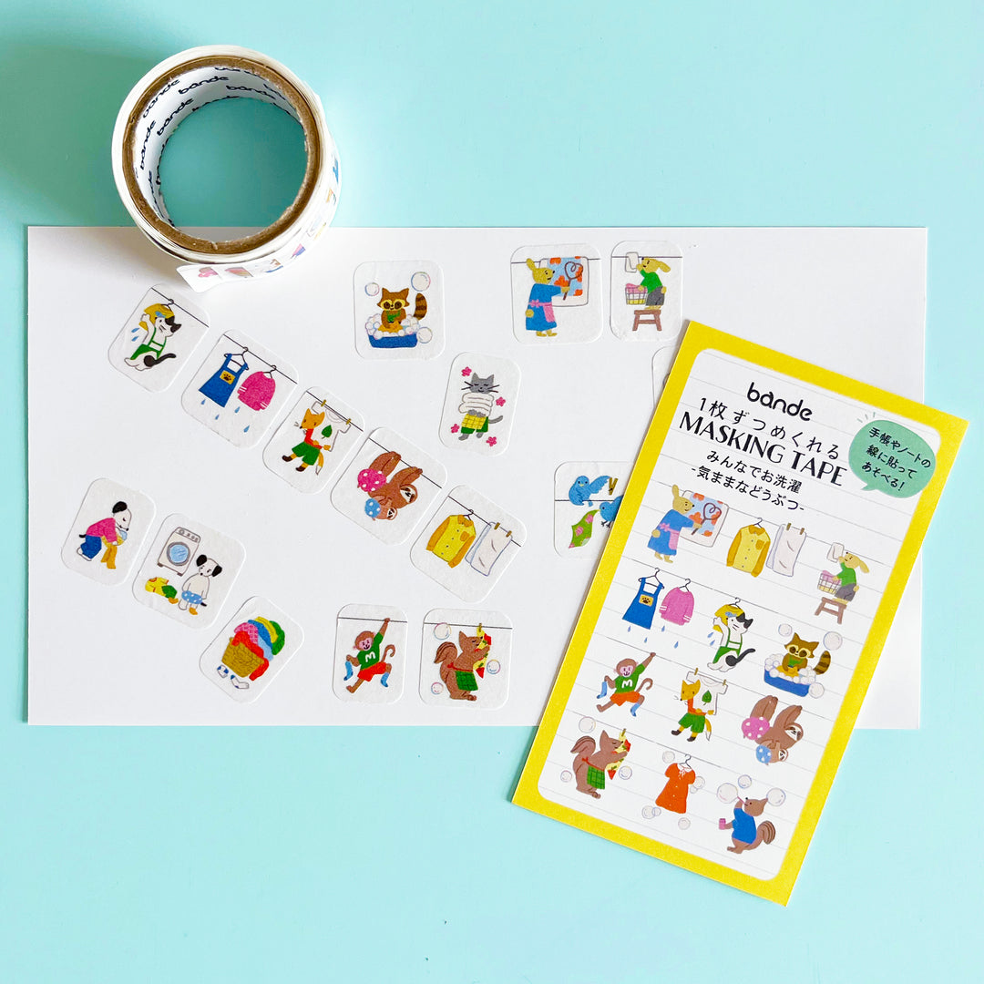 Washing Day Washi Sticker Roll