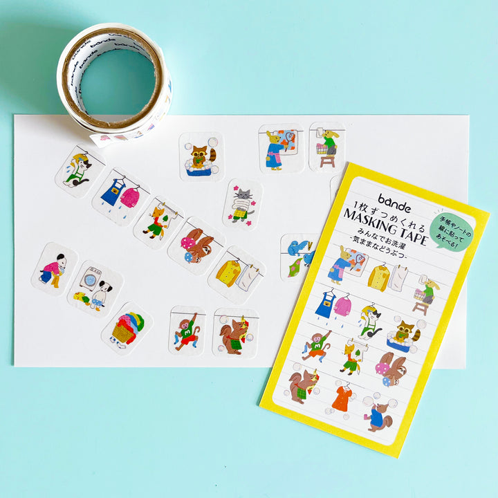 Washing Day Washi Sticker Roll