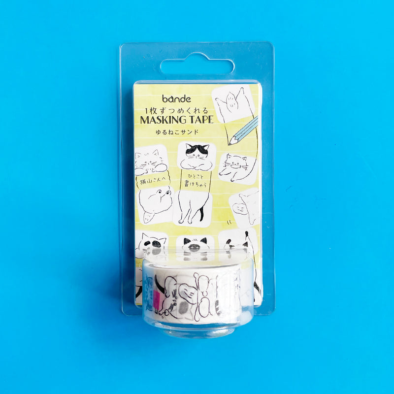 Loose Cat Washi Sticker Roll