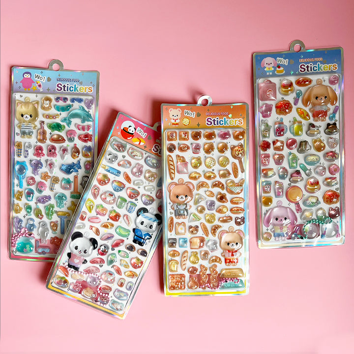 Delicious Food Bubble Stickers