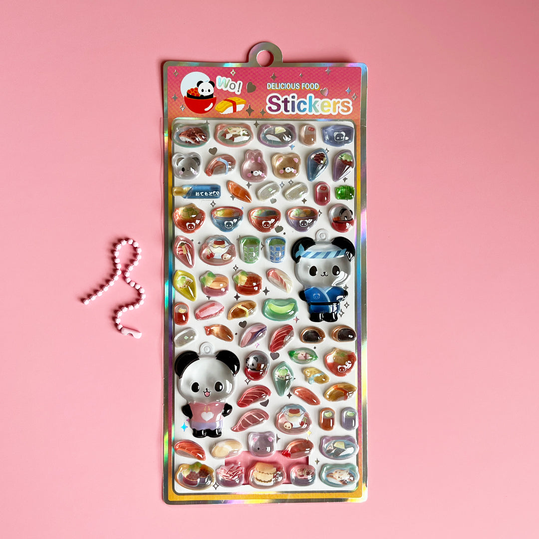 Delicious Food Bubble Stickers
