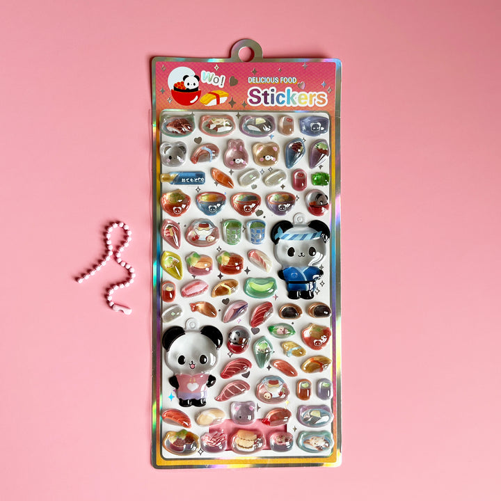 Delicious Food Bubble Stickers