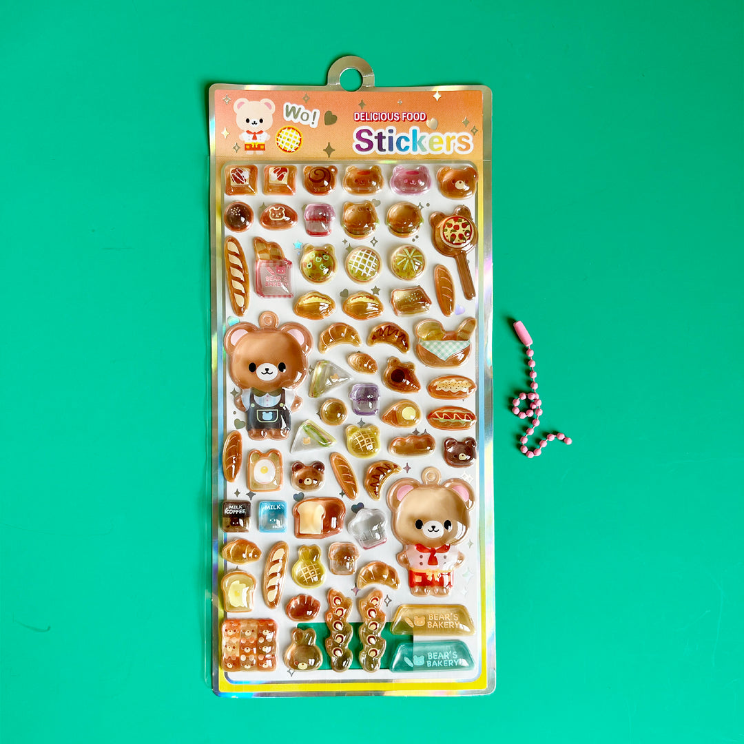 Delicious Food Bubble Stickers
