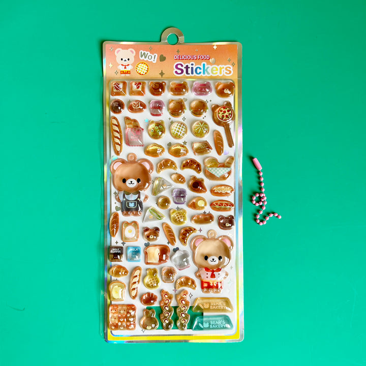 Delicious Food Bubble Stickers