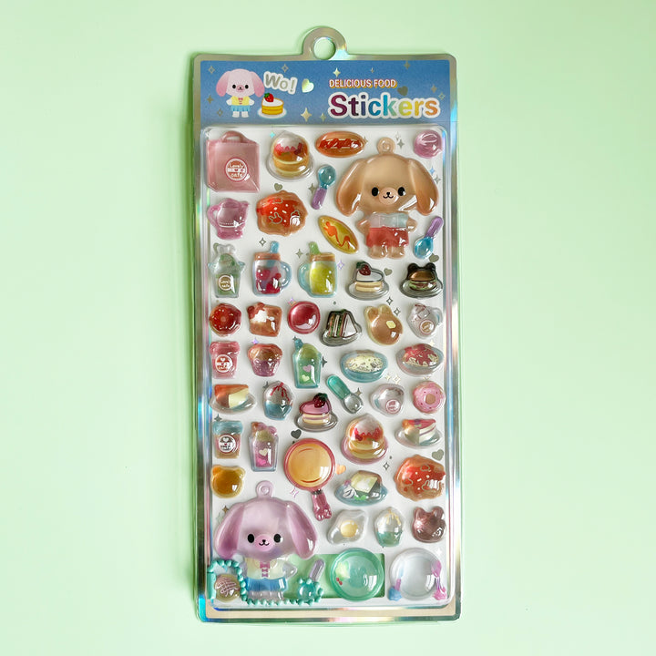 Delicious Food Bubble Stickers