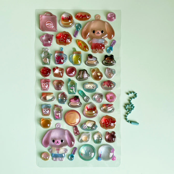 Delicious Food Bubble Stickers