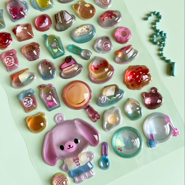 Delicious Food Bubble Stickers