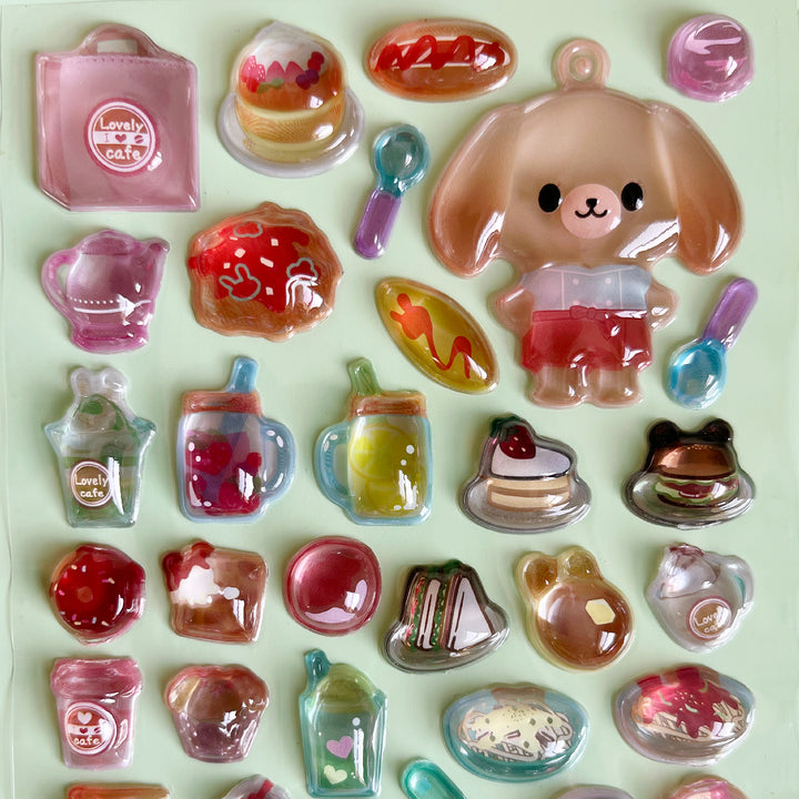 Delicious Food Bubble Stickers