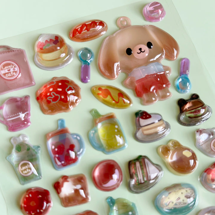 Delicious Food Bubble Stickers