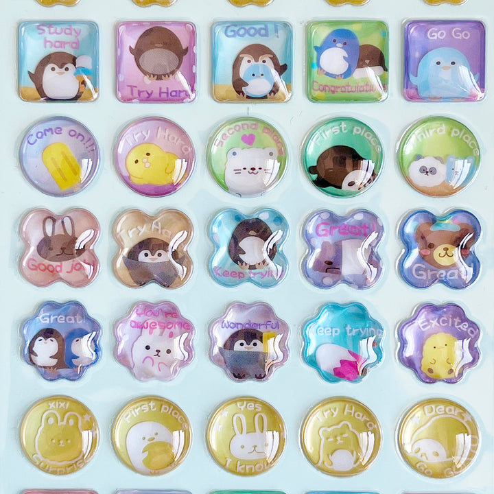 Cute Bubble Reward Stickers