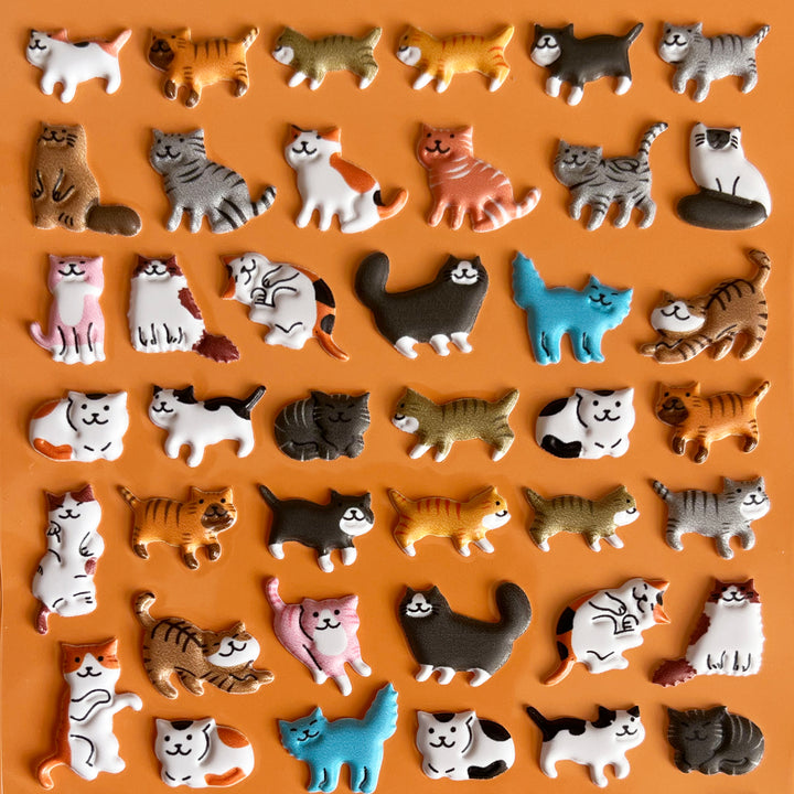 Tiny Puffy Animal Stickers