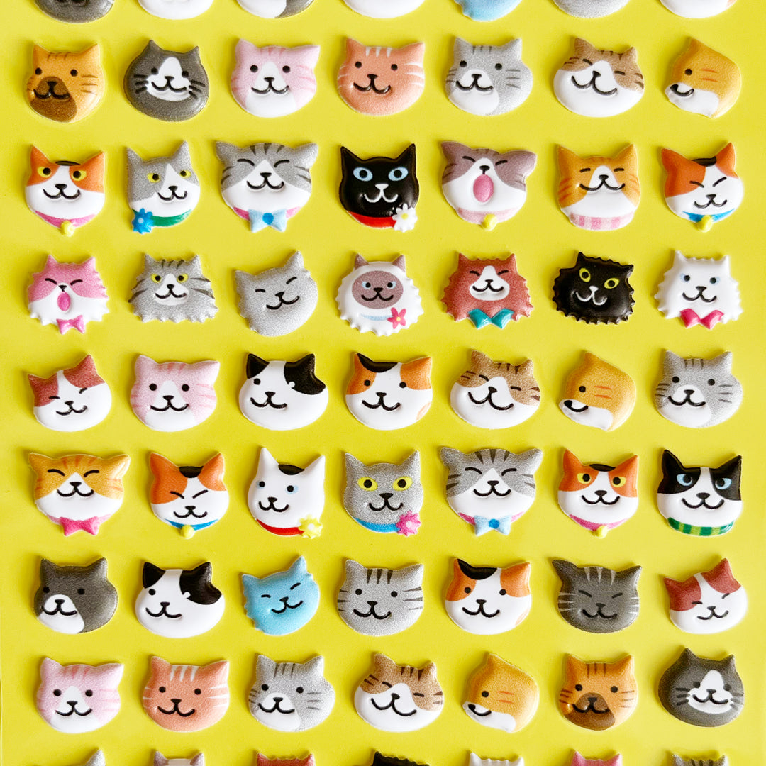 Tiny Puffy Animal Stickers