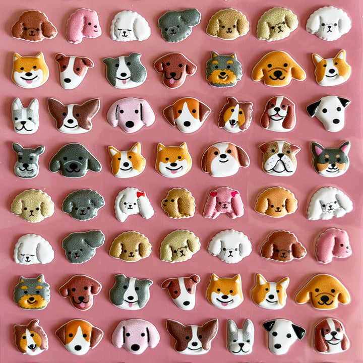 Tiny Puffy Animal Stickers