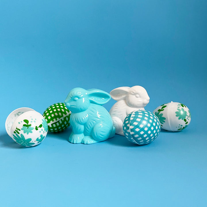 Floral Plastic Eggs