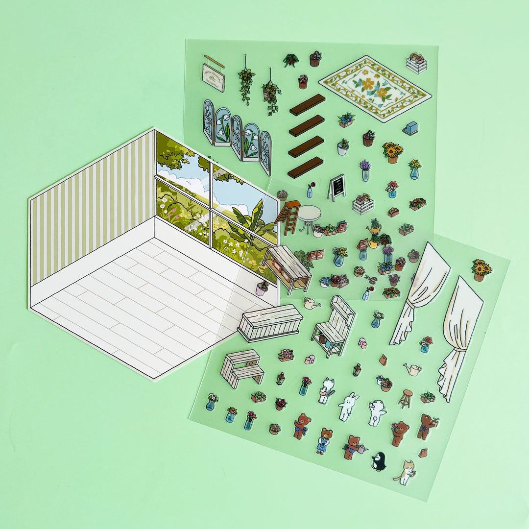 Animal Life 3D Diorama Sticker Kit