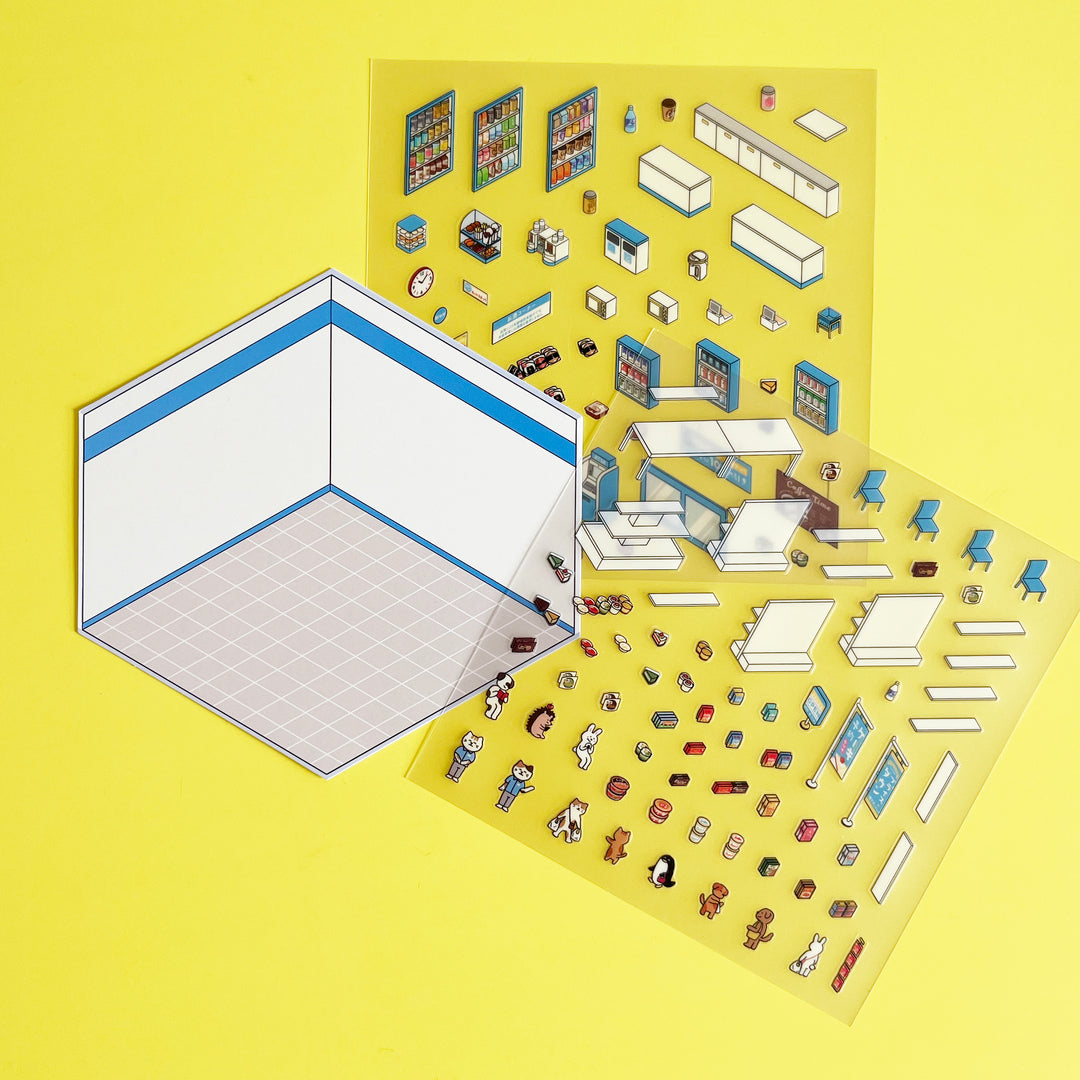 Animal Life 3D Diorama Sticker Kit