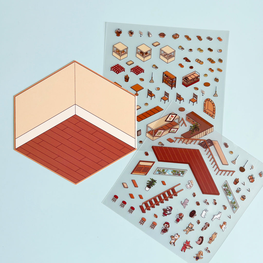 Animal Life 3D Diorama Sticker Kit