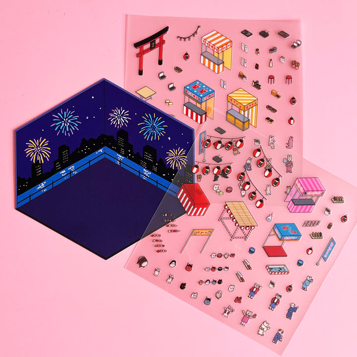 Animal Life 3D Diorama Sticker Kit