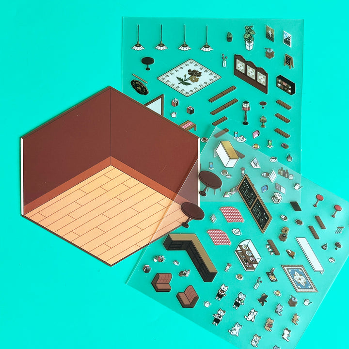 Animal Life 3D Diorama Sticker Kit