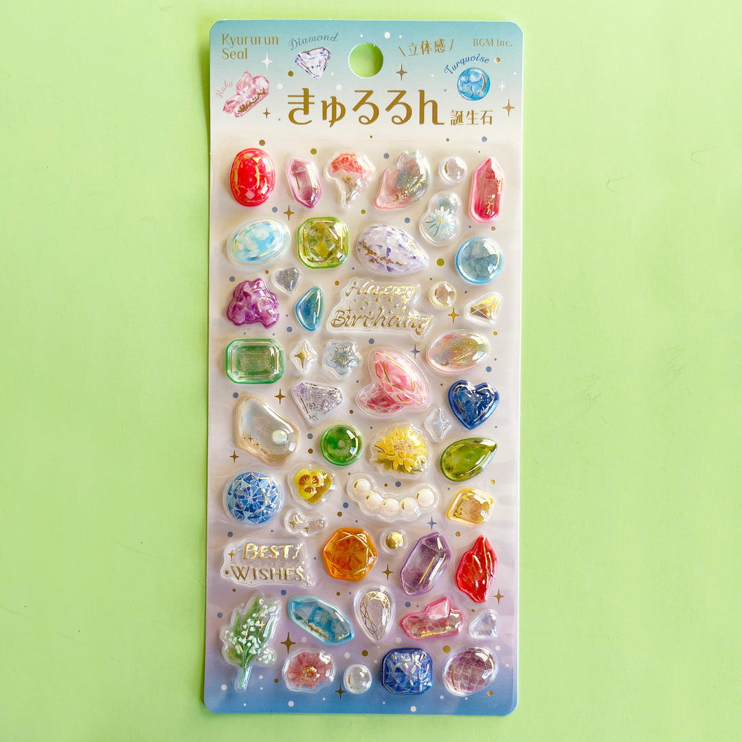 Birthstone Bonbon Drop Stickers