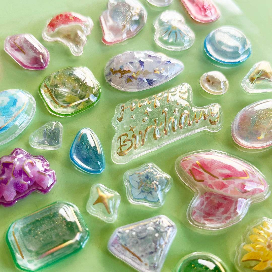 Birthstone Bonbon Drop Stickers