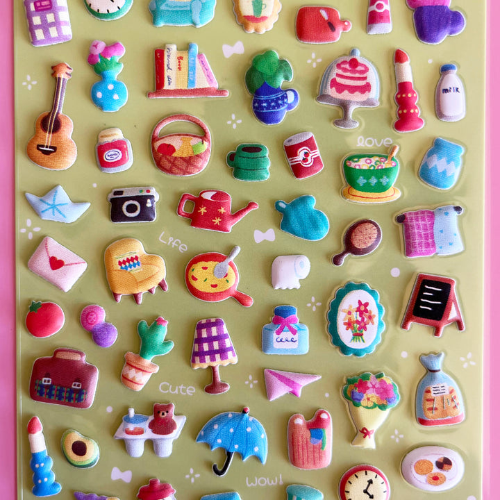 Puffy Life Sticker Sheet