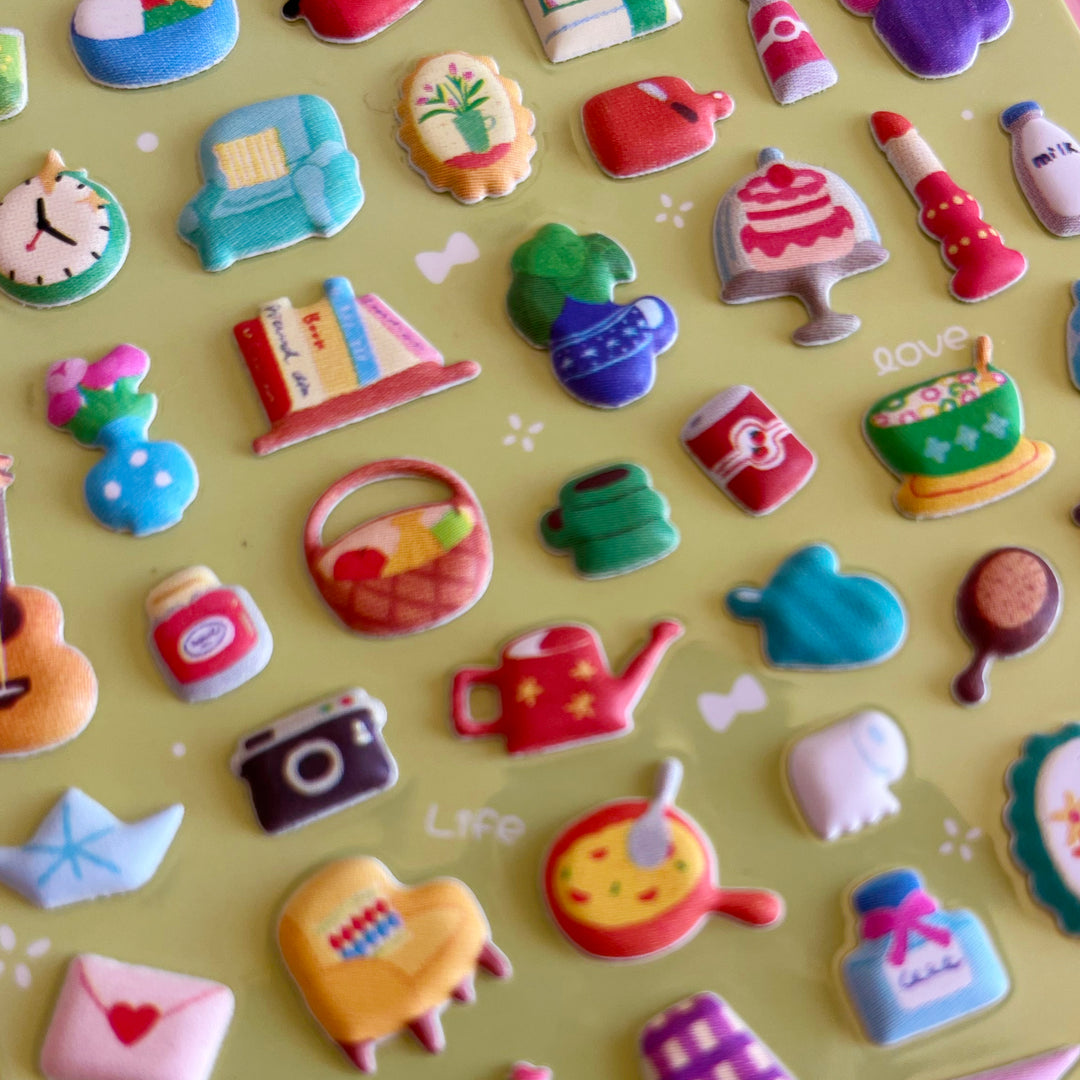 Puffy Life Sticker Sheet