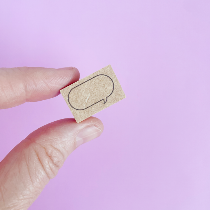 Blank Faces and Speech Bubble Stamps