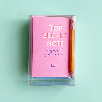 Top Secret Note Card Set