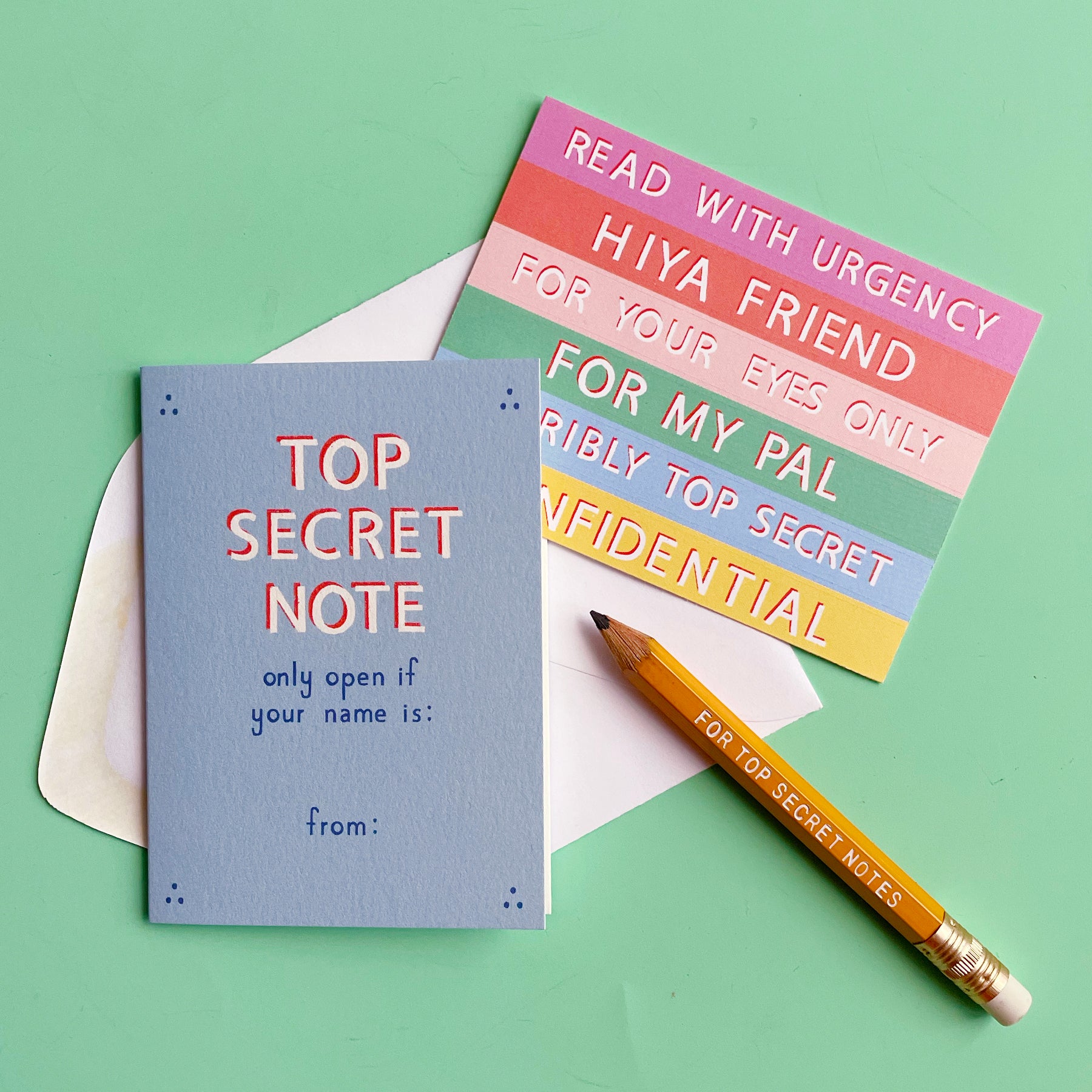 Top Secret Note Card Set – Fair Play Projects